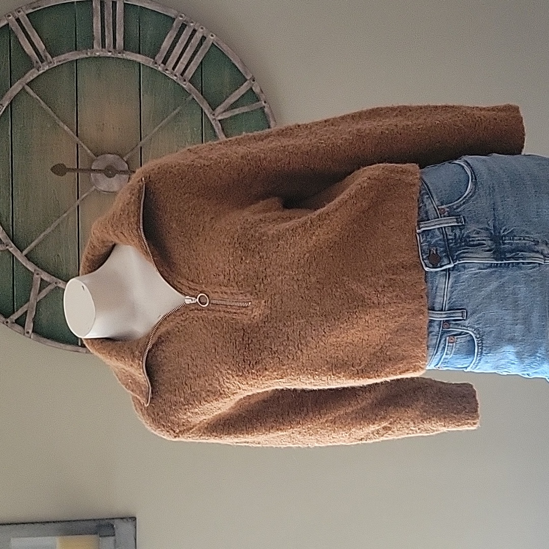 Wilfred Free Aritzia Gwyneth Half Zip Pullover Sweater